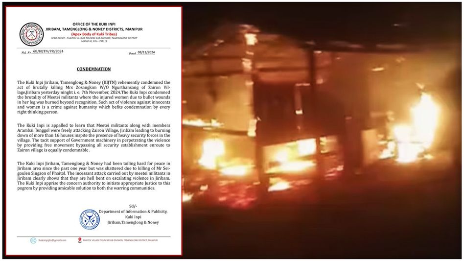 Manipur: Kuki body demands investigation into Jiribam incident; calls for immediate government action Manipur: Kuki body demands investigation into Jiribam incident; calls for immediate government action