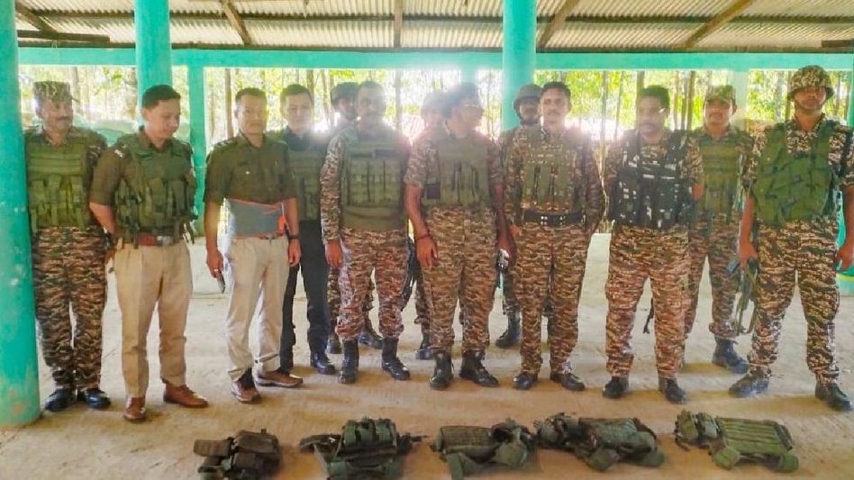 Manipur: Security forces seize arms cache in extensive operations, secure supply routes Manipur: Security forces seize arms cache in extensive operations, secure supply routes
