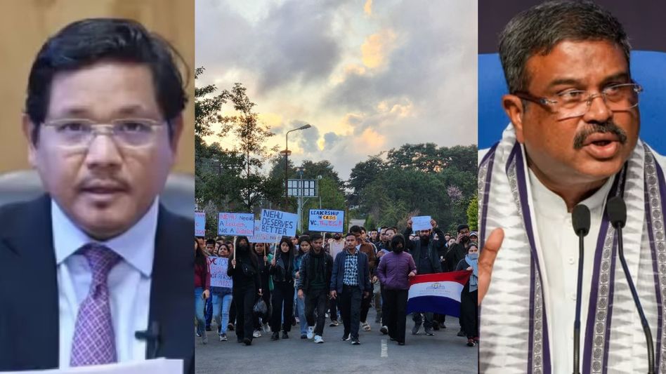 Meghalaya CM seeks Union minister's intervention in NEHU crisis: '...urged to find amicable solution' Meghalaya CM seeks Union minister's intervention in NEHU crisis: '...urged to find amicable solution'