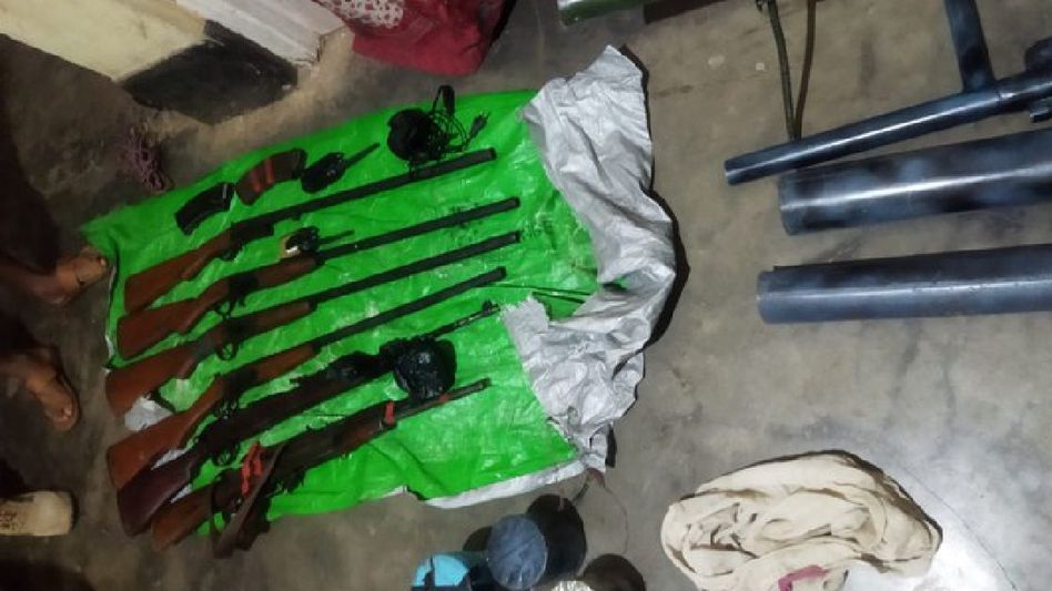Manipur: Security forces recover huge cache of arms and ammunitions in hill and valley districts Manipur: Security forces recover huge cache of arms and ammunitions in hill and valley districts