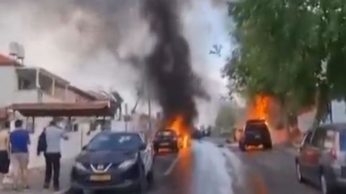 Hezbollah fires over 90 rockets into Israel, injuring civilians and damaging vehicles