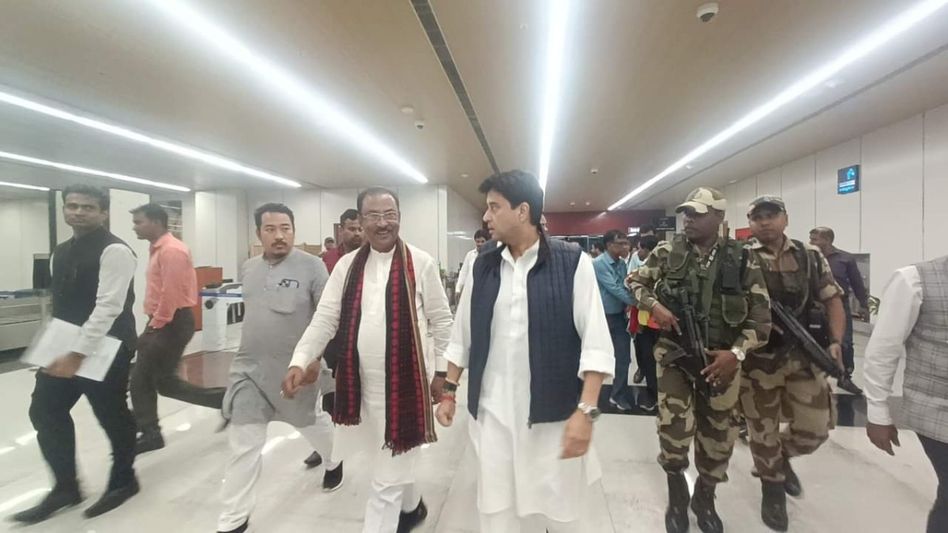Tripura: Jyotiraditya Scindia arrives in Agartala for Janjatiya Gaurav Diwas, DoNER review Tripura: Jyotiraditya Scindia arrives in Agartala for Janjatiya Gaurav Diwas, DoNER review