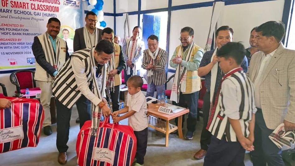 Arunachal: Sagalee MLA inaugurates smart classrooms to government school in Gai village Arunachal: Sagalee MLA inaugurates smart classrooms to government school in Gai village
