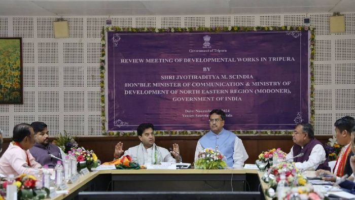 Northeast emerging as growth engine, centre’s allocation increased four times: Scindia in Tripura