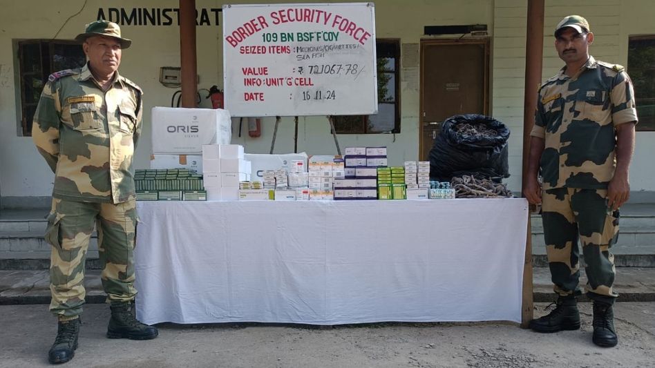 Tripura BSF seize consignment of items worth over Rs 28 lakh along Indo-Bangladesh border Tripura BSF seize consignment of items worth over Rs 28 lakh along Indo-Bangladesh border