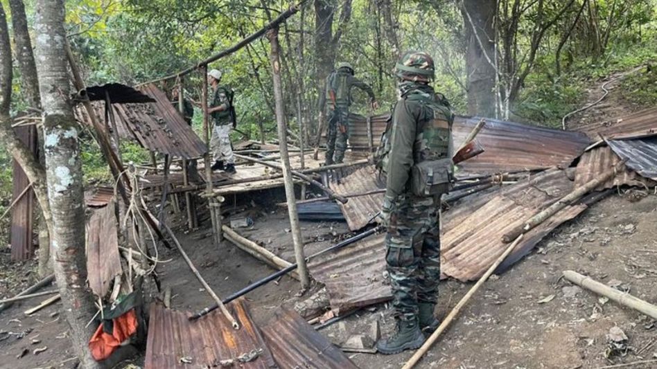 Manipur: Security forces intensify operations in fringe areas, destroy bunkers Manipur: Security forces intensify operations in fringe areas, destroy bunkers
