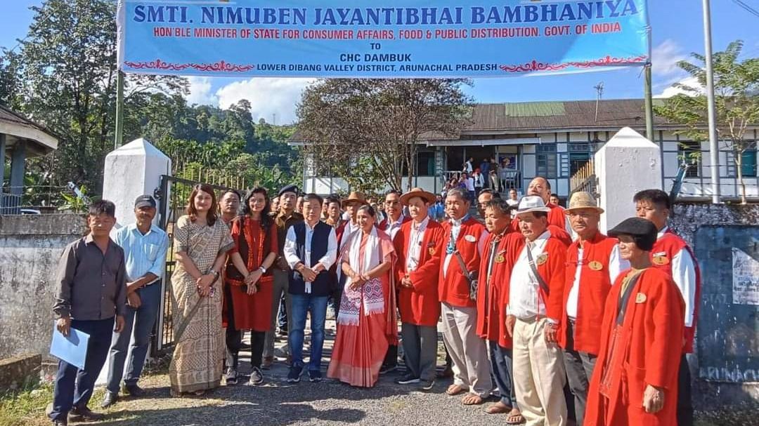 Arunachal: Union MoS visits Dibang hydro power project site, interacts with SHGs Arunachal: Union MoS visits Dibang hydro power project site, interacts with SHGs