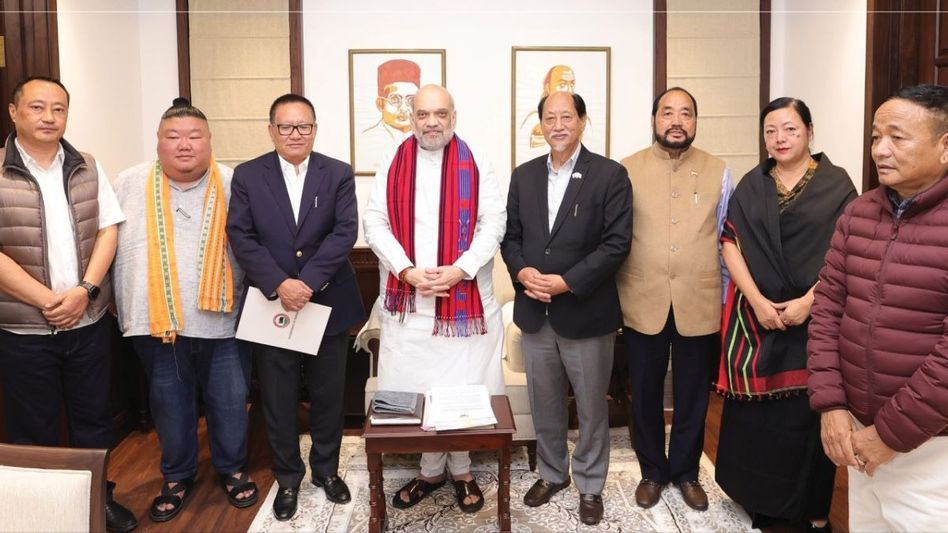 Nagaland CM meets Amit Shah to discuss Naga political issue and border disputes Nagaland CM meets Amit Shah to discuss Naga political issue and border disputes