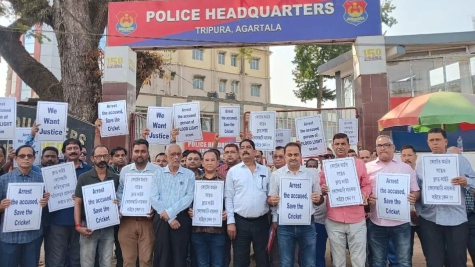 Tripura Cricket Association demands probe into multi-crore corruption in stadium floodlights installation Tripura Cricket Association demands probe into multi-crore corruption in stadium floodlights installation