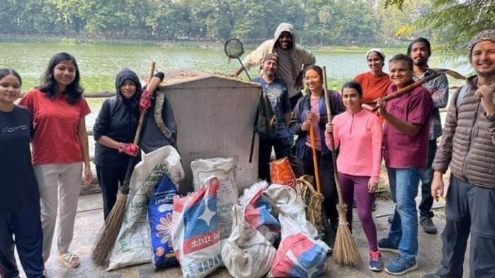 Guwahati Citizens Unite to Clean Dighalipukhuri Park