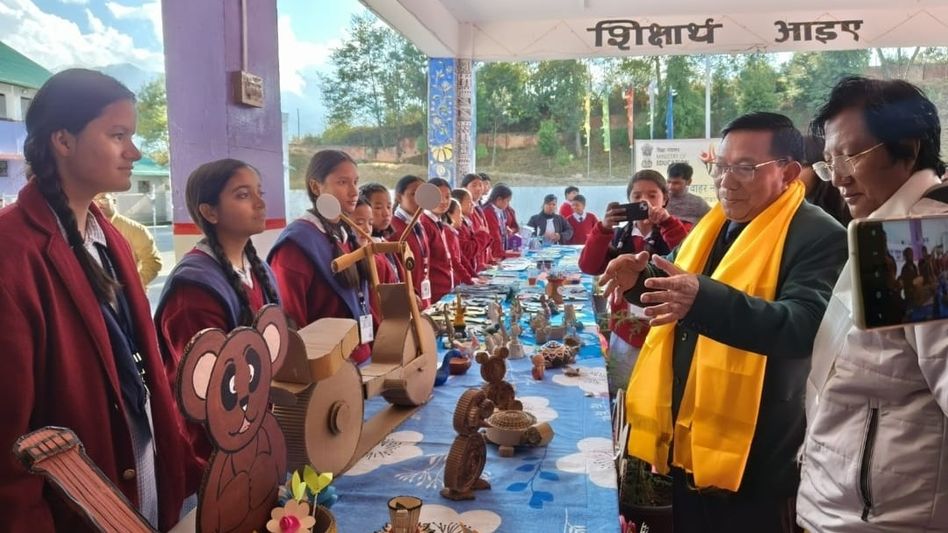 Arunachal's Tawang school hosts exhibition showcasing students' creativity Arunachal's Tawang school hosts exhibition showcasing students' creativity