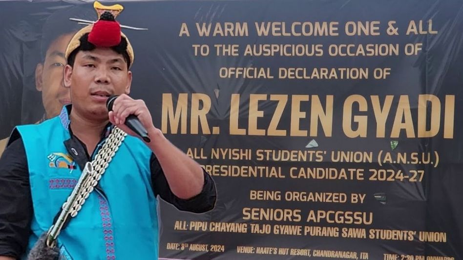 Nyishi Students' Union election results: Lezen Gyadi elected president Nyishi Students' Union election results: Lezen Gyadi elected president