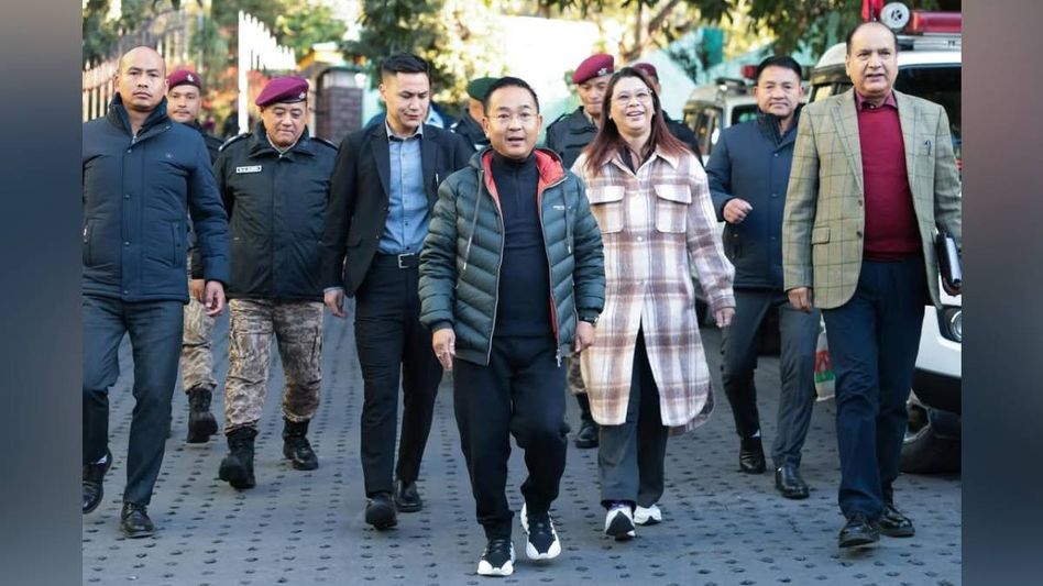 Sikkim CM flags off Nagaland contingent for Hornbill festival, celebrating state's role as partner Sikkim CM flags off Nagaland contingent for Hornbill festival, celebrating state's role as partner