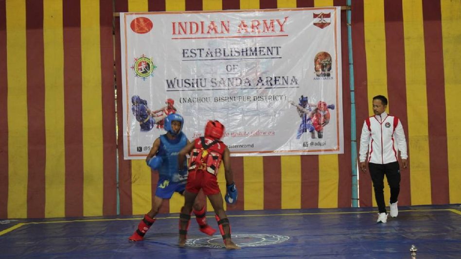 Manipur: Army sets up state-of-the-art Wushu Sanda Arena in Nachou village Manipur: Army sets up state-of-the-art Wushu Sanda Arena in Nachou village