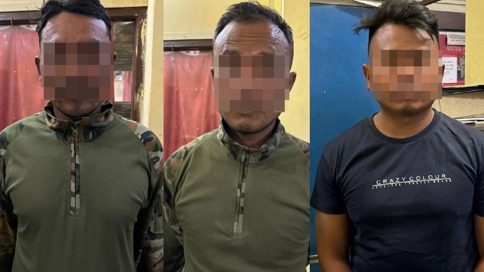 Manipur police-CRPF arrest three Kangleipak Communist Party (PWG) cadres in Imphal West Manipur police-CRPF arrest three Kangleipak Communist Party (PWG) cadres in Imphal West