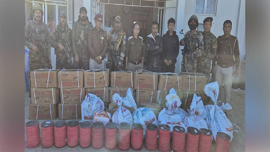 Mizoram police-Assam Rifles recover 775 kg explosives, 4700 detonators in Hnahthial, two apprehended Mizoram police-Assam Rifles recover 775 kg explosives, 4700 detonators in Hnahthial, two apprehended