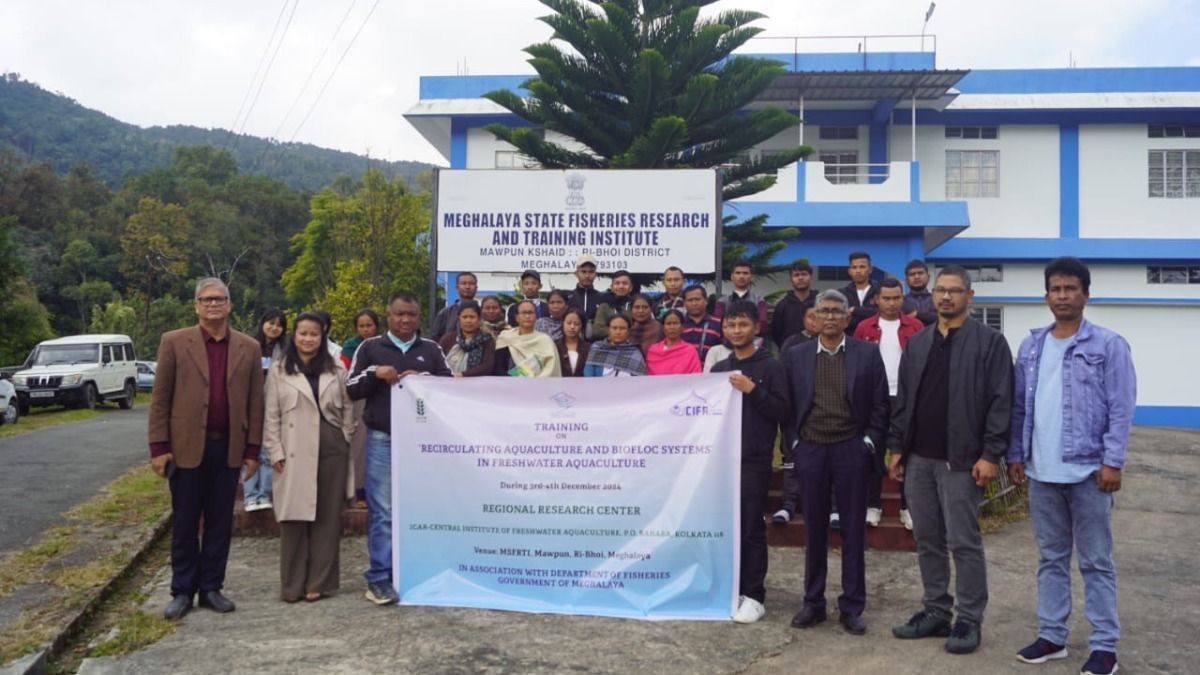 Meghalaya: Training on recirculating aquaculture, biofloc systems held in Ri Bhoi Meghalaya: Training on recirculating aquaculture, biofloc systems held in Ri Bhoi