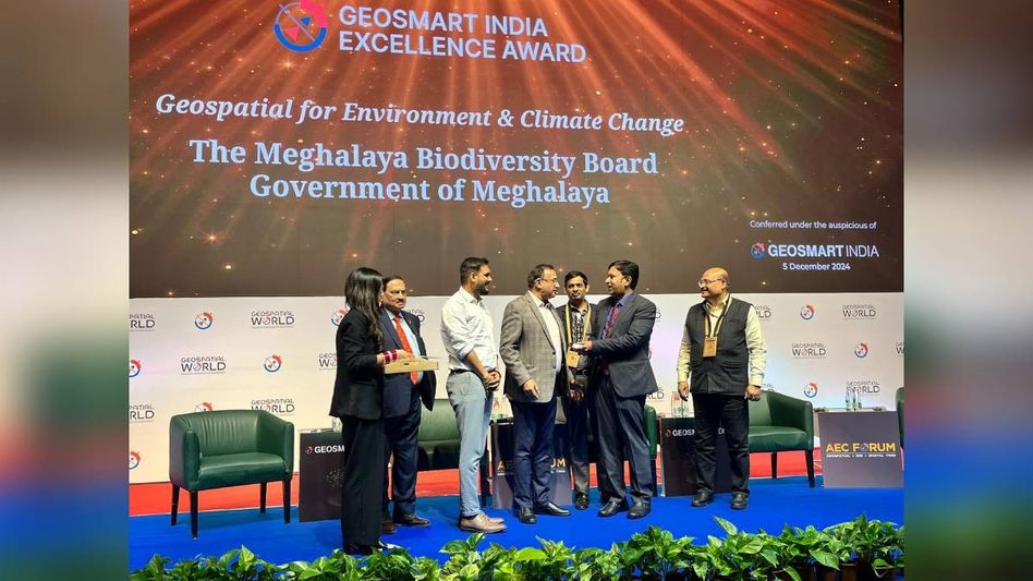 Meghalaya Biodiversity Board wins Geospatial Excellence Award, CM Sangma lauds achievement Meghalaya Biodiversity Board wins Geospatial Excellence Award, CM Sangma lauds achievement