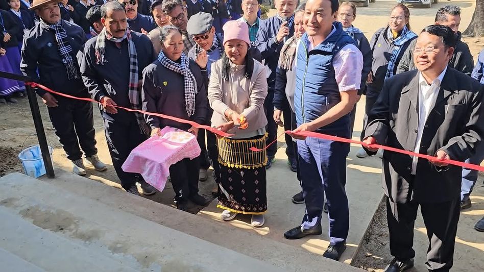 Arunachal MLA inaugurates assembly shed at government school in Basar, gifted by 1980-84 alumni Arunachal MLA inaugurates assembly shed at government school in Basar, gifted by 1980-84 alumni