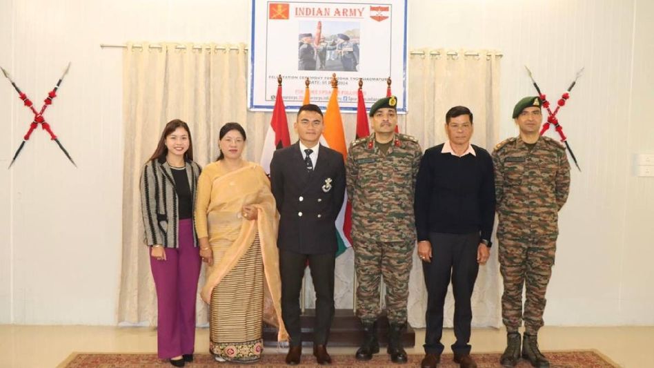 Manipur youth honoured by Army for winning President's Bronze Medal at NDA Manipur youth honoured by Army for winning President's Bronze Medal at NDA