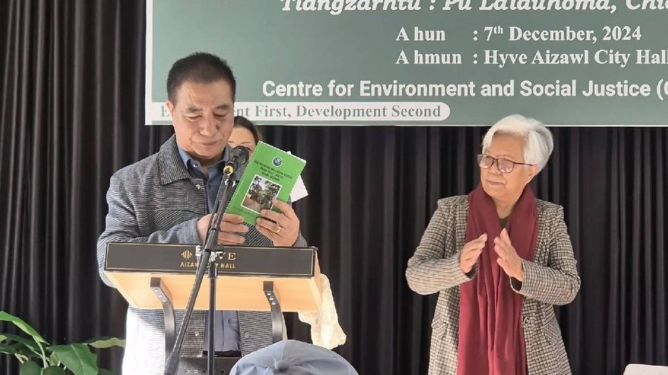 Mizoram CM launches book on tree, carbon storage at Aizawl Assam Rifles campus Mizoram CM launches book on tree, carbon storage at Aizawl Assam Rifles campus