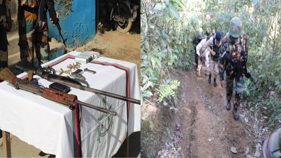 Manipur: Massive arms recovery including war like stores in hill and valley districts during search operation Manipur: Massive arms recovery including war like stores in hill and valley districts during search operation