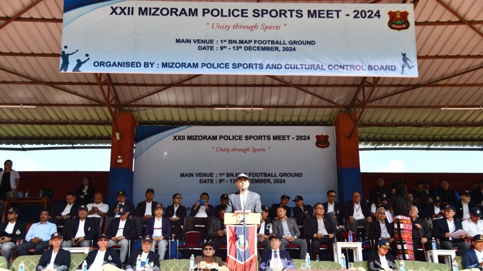 Mizoram police sports meet kicks off at Aizawl Mizoram police sports meet kicks off at Aizawl