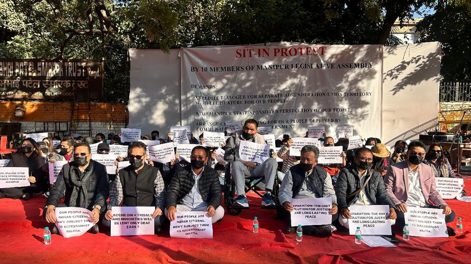 Manipur: 10 MLAs demand separate administration amidst ethnic tensions Manipur: 10 MLAs demand separate administration amidst ethnic tensions