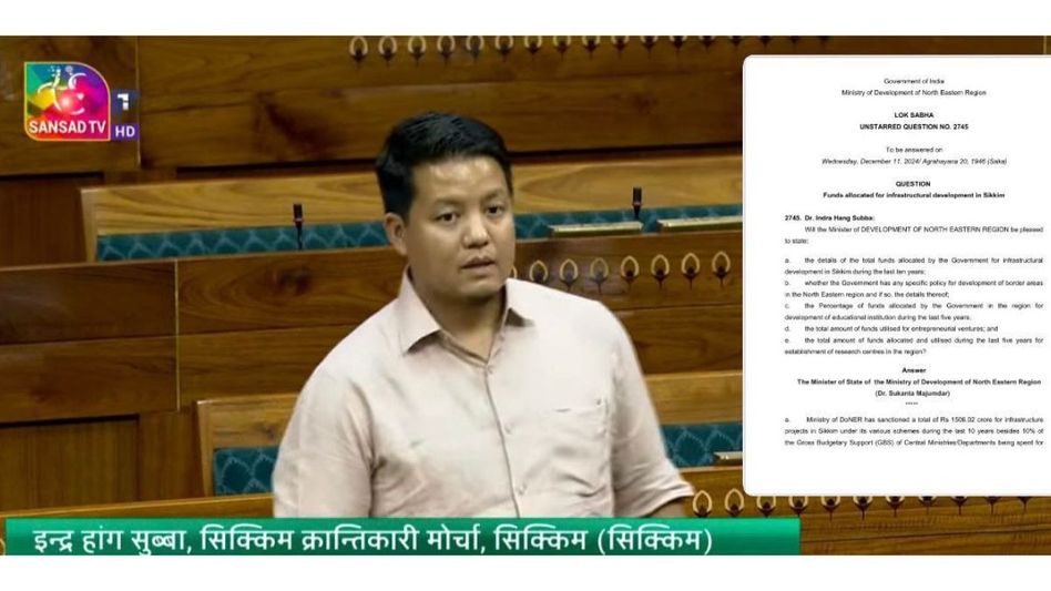 Rs 1506 crore sanctioned for infrastructure projects in Sikkim over last 10 years: DoNER Rs 1506 crore sanctioned for infrastructure projects in Sikkim over last 10 years: DoNER