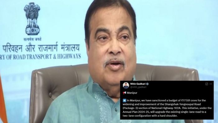 Manipur gets Rs 777.61 crore for widening Shangshak-Tengnoupal Road under NH-102A