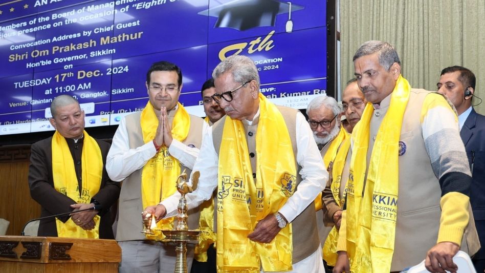 Sikkim Professional University holds 8th convocation, Governor inspires youth Sikkim Professional University holds 8th convocation, Governor inspires youth