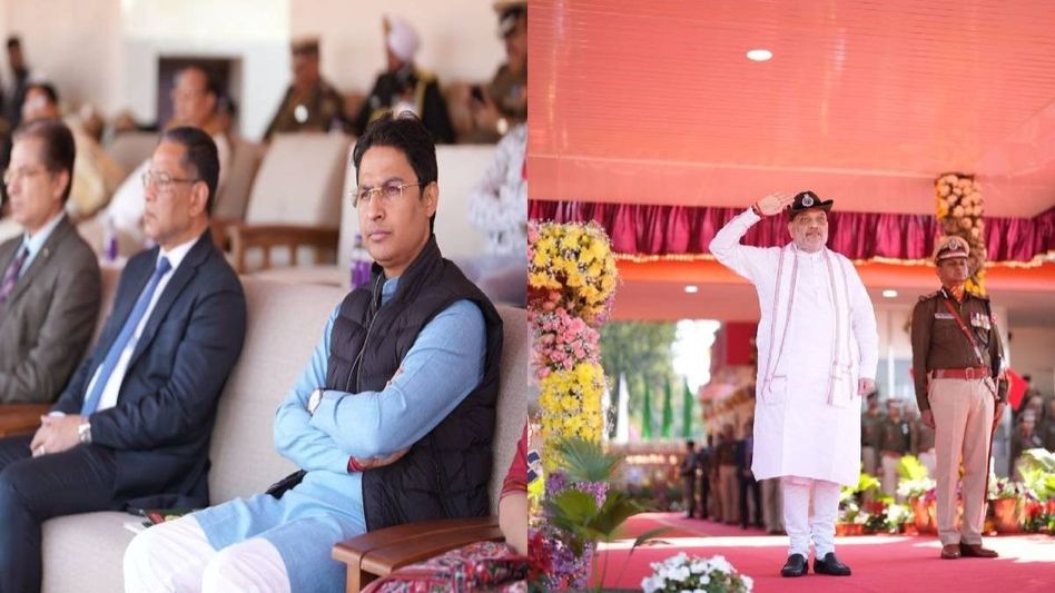 Darjeeling MP and Amit Shah celebrate SSB's 61st Raising Day in Siliguri Darjeeling MP and Amit Shah celebrate SSB's 61st Raising Day in Siliguri