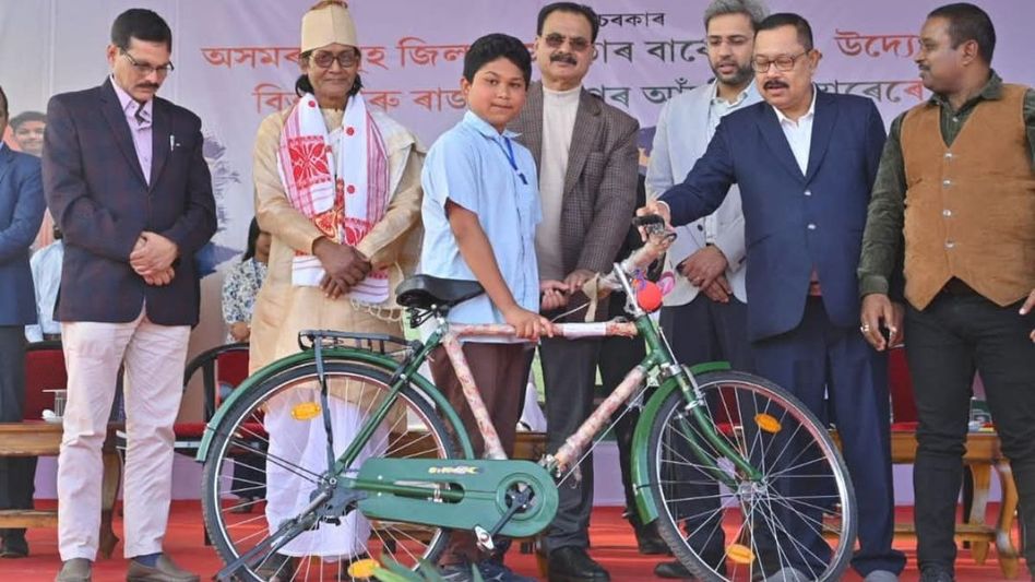 Assam government empowers students with scooters, bicycles and cash prizes in Barpeta Assam government empowers students with scooters, bicycles and cash prizes in Barpeta