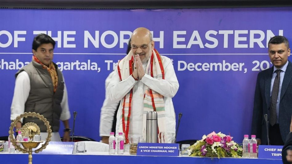 Amit Shah to inaugurate Rs 668.39 crore development projects in Tripura tomorrow Amit Shah to inaugurate Rs 668.39 crore development projects in Tripura tomorrow