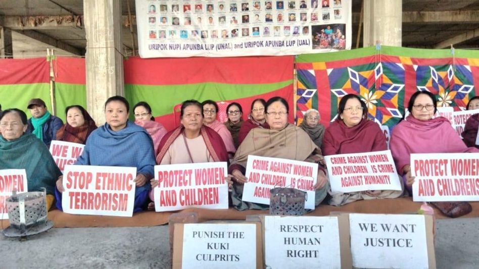 Manipur: Indefinite relay hunger strike for justice of Jiribam massacre victims enters 38th day Manipur: Indefinite relay hunger strike for justice of Jiribam massacre victims enters 38th day