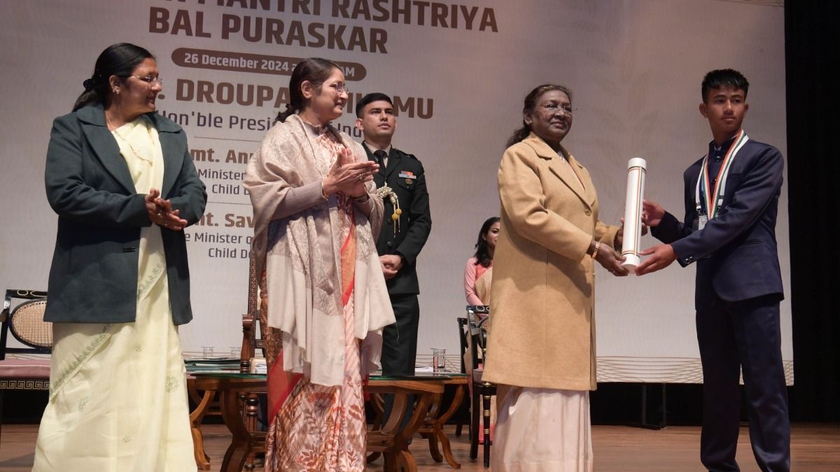 Meghalaya teen honoured with Pradhan Mantri Rashtriya Bal Puraskar for bravery