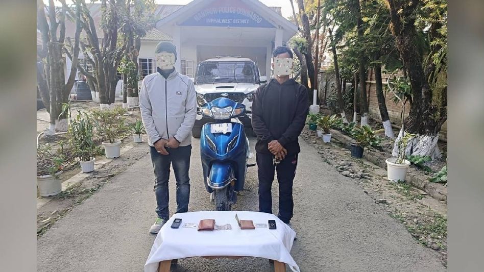 Manipur police arrest two active KCP (PWG) cadres for extortion activities Manipur police arrest two active KCP (PWG) cadres for extortion activities