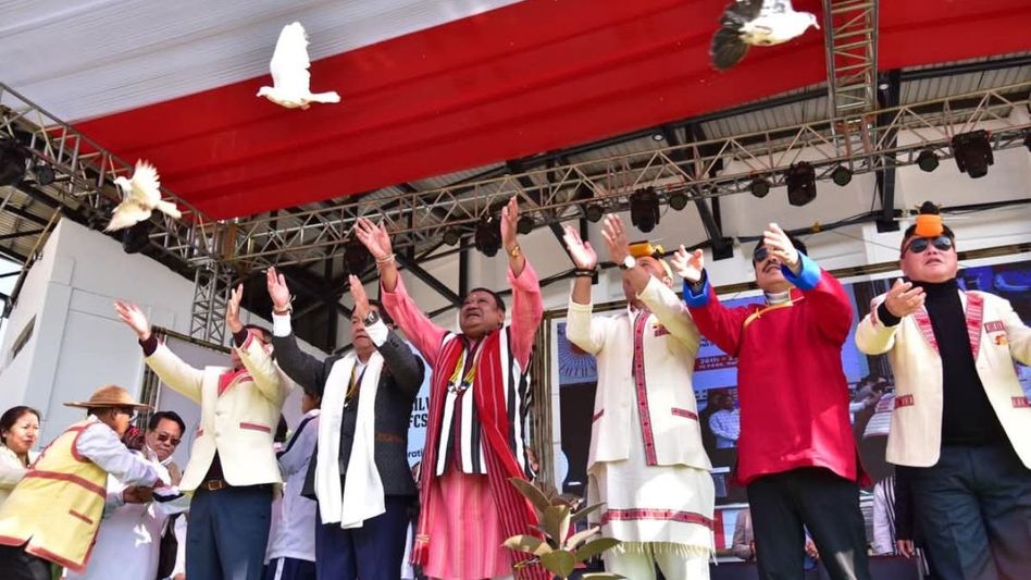 Arunachal : Union Minister Jual Oram celebrates indigenous culture at silver jubilee event Arunachal : Union Minister Jual Oram celebrates indigenous culture at silver jubilee event