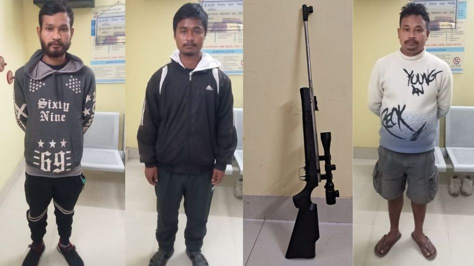 Assam Police bust illegal wildlife hunting ring in Chirang, three arrested Assam Police bust illegal wildlife hunting ring in Chirang, three arrested