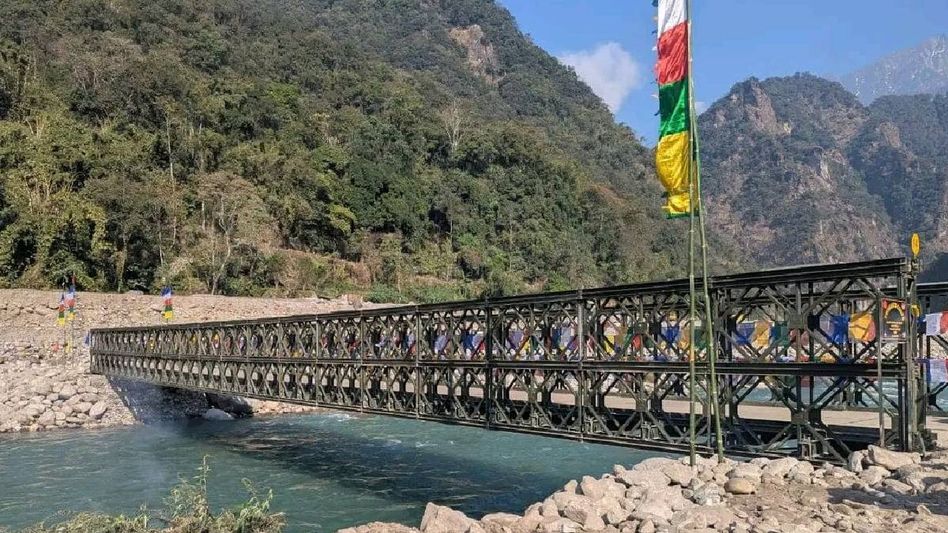 Sikkim: Bailey bridge inaugurated in Sangklang to ease traffic Sikkim: Bailey bridge inaugurated in Sangklang to ease traffic