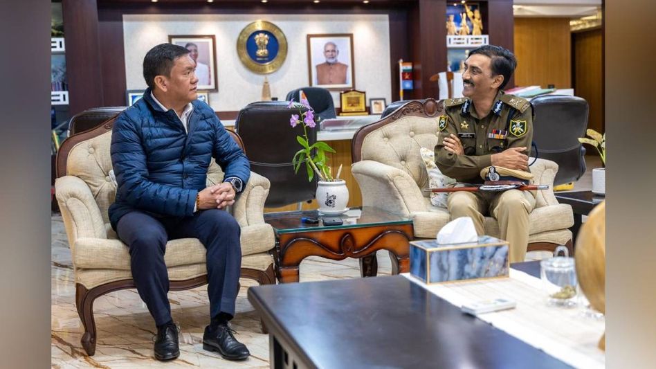 Arunachal CM discusses key security issues with NE Frontier official Arunachal CM discusses key security issues with NE Frontier official