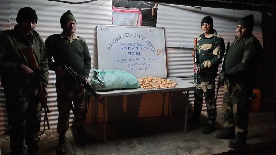 Meghalaya BSF bust smuggling bid, contraband worth over Rs 4.5 lakh seized Meghalaya BSF bust smuggling bid, contraband worth over Rs 4.5 lakh seized