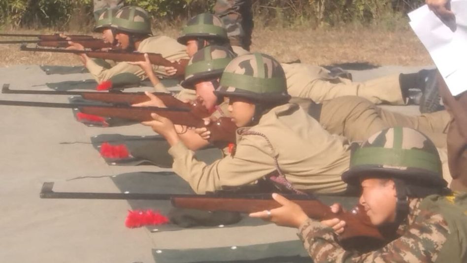 Arunachal: NCC cadets conduct live firing practice at Hayuliang firing range Arunachal: NCC cadets conduct live firing practice at Hayuliang firing range