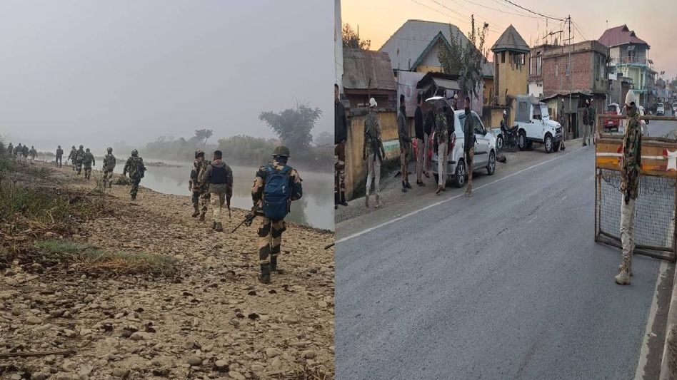 Manipur: Security forces ensure movement of vehicles along NH-37, area domination across hill and valley districts Manipur: Security forces ensure movement of vehicles along NH-37, area domination across hill and valley districts