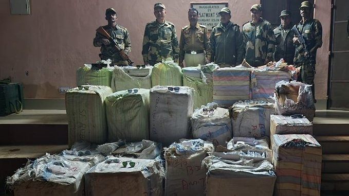Tripura BSF thwarts major smuggling operation worth Rs 45.8 lakh at Bangladesh border