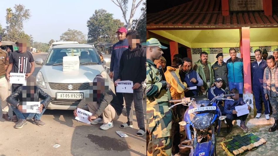 Assam police seize drugs worth Rs 5 crore in separate operations, three arrested Assam police seize drugs worth Rs 5 crore in separate operations, three arrested