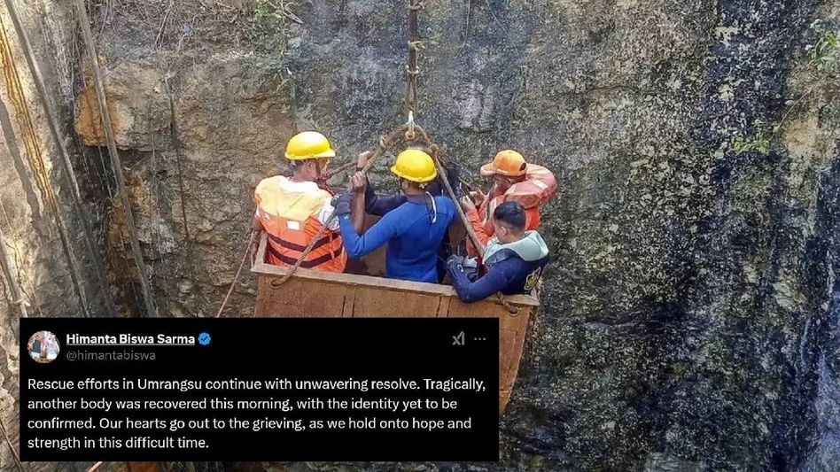 Umrangso coal mine tragedy: Second body recovered, search for seven missing underway Umrangso coal mine tragedy: Second body recovered, search for seven missing underway