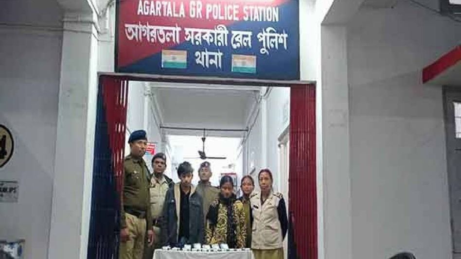 Tripura: Two arrested at Agartala railway station for involvement in trafficking narcotics Tripura: Two arrested at Agartala railway station for involvement in trafficking narcotics