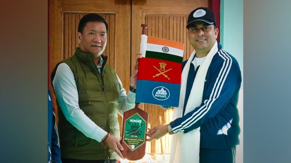 Arunachal CM flags off historic 916-km Brahmaputra rafting expedition to promote adventure tourism Arunachal CM flags off historic 916-km Brahmaputra rafting expedition to promote adventure tourism