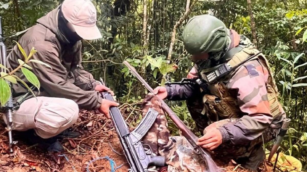 Manipur security forces recover weapons, war-like stores in search operations